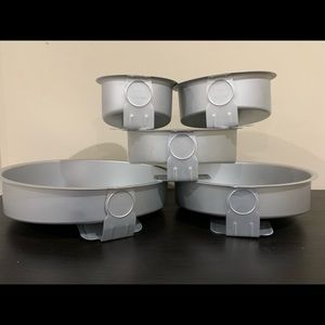 Fat Daddio topsy turvy round cake pan set
